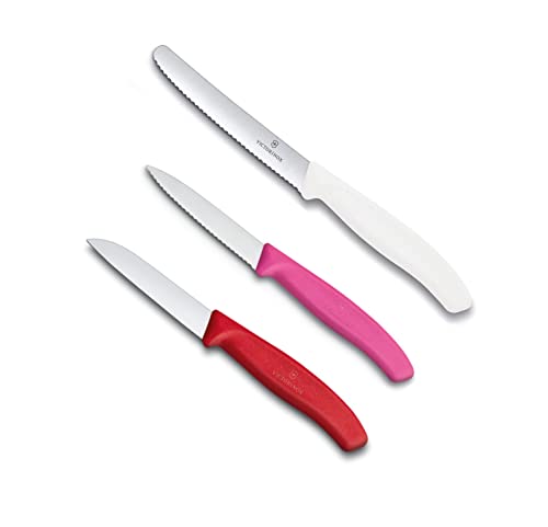 Victorinox Swiss Classic Gemüsemesser-Set, 3-teilig (Bunter Mix) von Victorinox