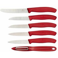 Victorinox Swiss Classic Gemüsemesser-Set 6 tlg. rot von Victorinox