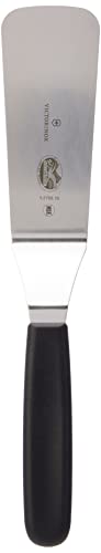 Victorinox Swiss Classic Winkel Spachtel zum Backen, Swiss Made, 12cm, Schmal, Edelstahl, rostfrei, schwarz von Victorinox