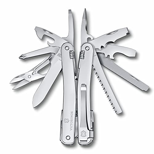 VICTORINOX Schweizer Taschenmesser Swiss Tool Spirit MX Clip, 24 Funktionen, Multitool inkl. Zange, Schraubendreher, Dosenöffner, Silber VICTORINOX Schweizer Taschenmesser Swiss Tool Spirit MX Clip, 24 Funktionen, Multitool inkl. Zange, Schraubendreher, Dosenöffner, Silber von Victorinox