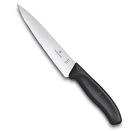 Victorinox Swiss Classic, Profi Tranchiermesser, Extra Scharfe Klinge, gerader Schliff, 15 cm, Kunststoffgriff, Rostfreier Stahl, schwarz Victorinox Swiss Classic, Profi Tranchiermesser, Extra Scharfe Klinge, gerader Schliff, 15 cm, Kunststoffgriff, Rostfreier Stahl, schwarz von Victorinox
