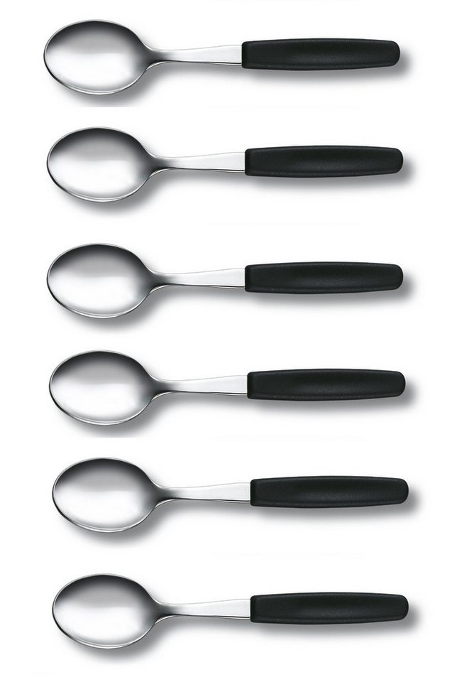 Victorinox Tafelmesser 6 Stück Kaffeelöffel schwarz Victorinox Tafelmesser 6 Stück Kaffeelöffel schwarz von Victorinox