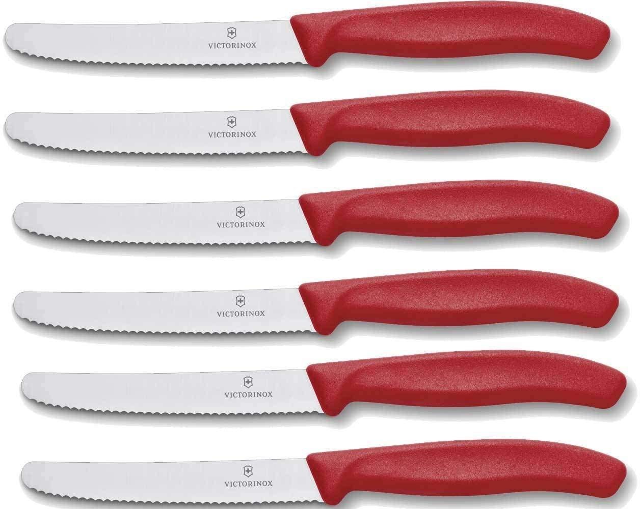 Victorinox Tafelmesser 6 Stück Victorinox Tafelmesser Swiss Classic Rot 6.7831 von Victorinox