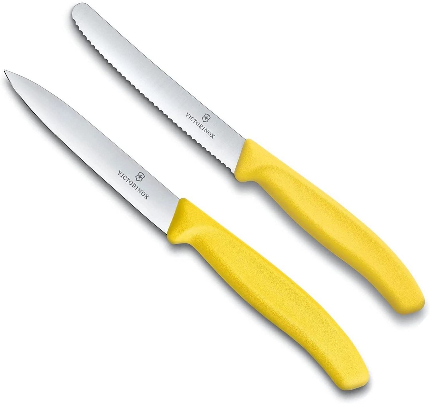 Victorinox Tafelmesser Gemüsemesser Tomatenmesser Swiss Classic 2er Set (Gelb) von Victorinox