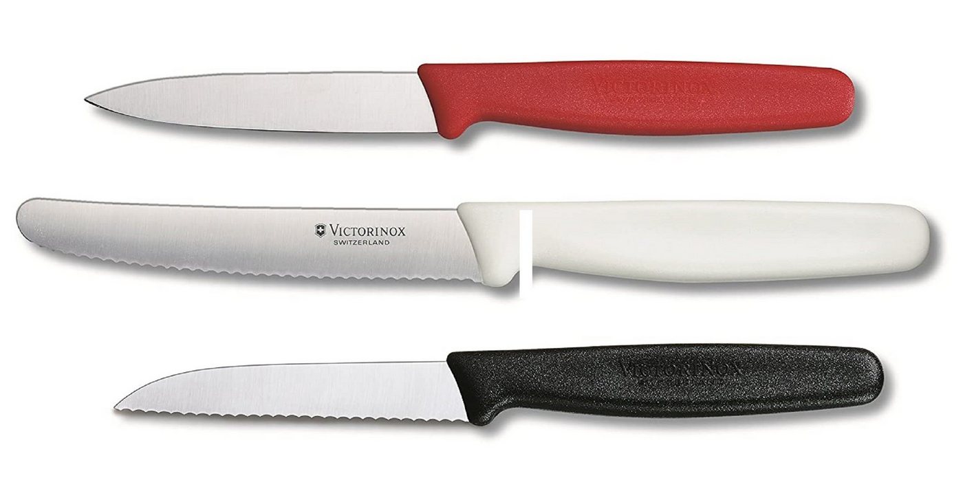 Victorinox Tafelmesser Victorinox 3-TLG. Gemüsemesser-Set Küchenmesser Standard (Bunt) von Victorinox