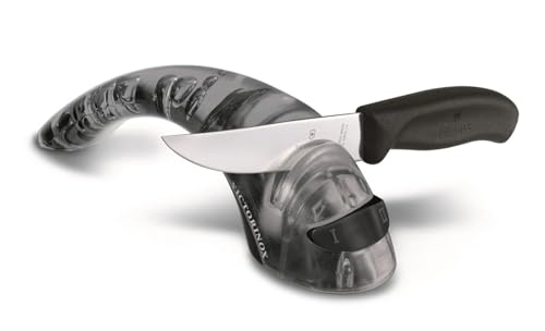 Victorinox Messerschärfer mit Keramikrollen für Haushalt, 2-Stufig, Sichere Handhabung, für Rechts- und Linkshänder von Victorinox
