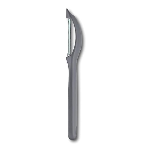 Victorinox | Universalschäler mit Pendelklinge für Obst und Gemüse - Extra scharf - Zackenschliffklinge/Zweischneidig - Swiss Made | Cool Grey von Victorinox