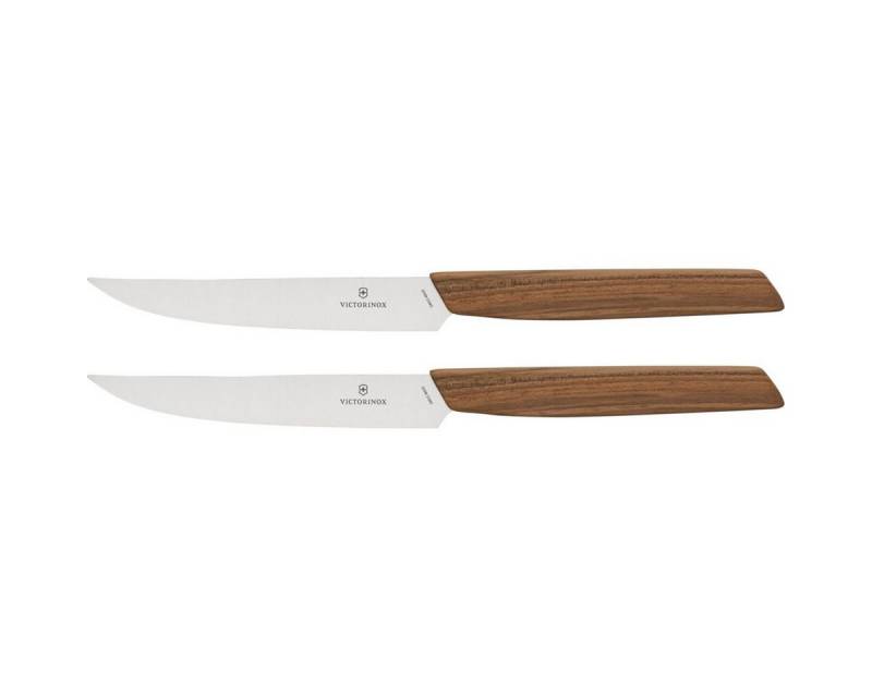 Victorinox Zubereitungsmesser Swiss Modern Steakmesserset Nussbaumholz 2 tl Victorinox Zubereitungsmesser Swiss Modern Steakmesserset Nussbaumholz 2 tl von Victorinox