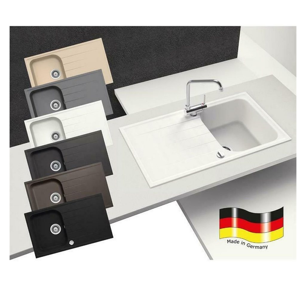 Victory Granitspüle Victory S860 86x50cm Küchenspüle Einbau-Spülbecken ab 45/50er Schrank von Victory