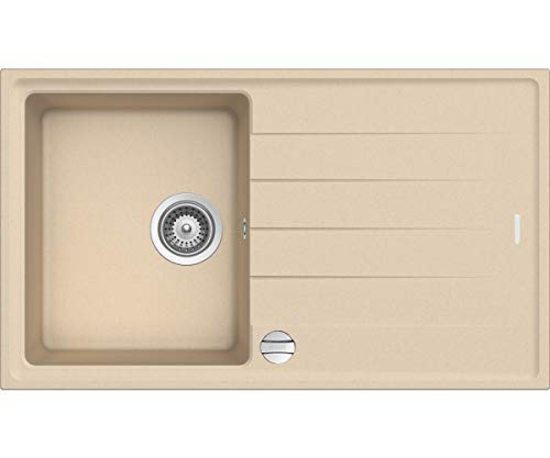Victory S780 Granitspüle 78x50cm Küchenspüle Einbau Spülbecken ab 45/50er Schrank inkl. Drehexcenter Made in Germany (creme) von Victory
