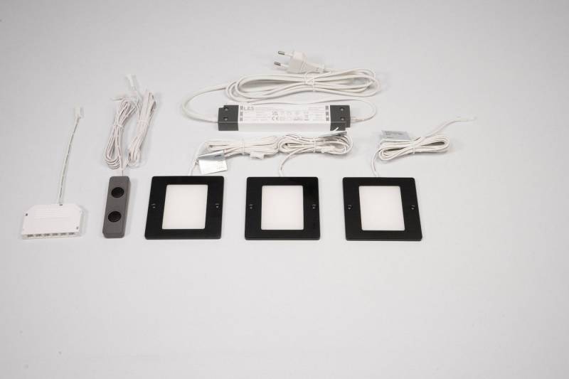 L&S Unterschrankleuchte Anbauleuchte PLANAR small 3er Set Neutralweiß Aluminium schwarz L&S Unterschrankleuchte Anbauleuchte PLANAR small 3er Set Neutralweiß Aluminium schwarz von L&S