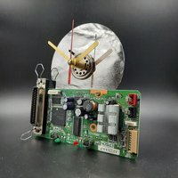 Recycled Computer Part Clock Handgemachte Tech Steampunk Schreibtisch Dekoration von VictoryDesignStore