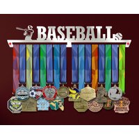 Baseball-Medaille Aufhänger V2, Motivierende Medaille Display Geschenk Für Baseball-Spieler, Edelstahl Halter Rack von VictoryHangers
