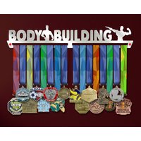 Body Building Medaille Halter Male - Motivierende Edelstahl Aufhänger von VictoryHangers