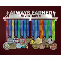 Immer Verdient Nie Gegeben Stahl Medaille Display, Champions Motivationsgeschenk von VictoryHangers