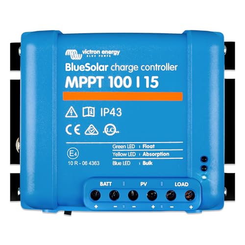 Victron Energy BlueSolar MPPT Laderegler - Solar Laderegler - 100V 15 Amp 12/24-Volt von Victron Energy