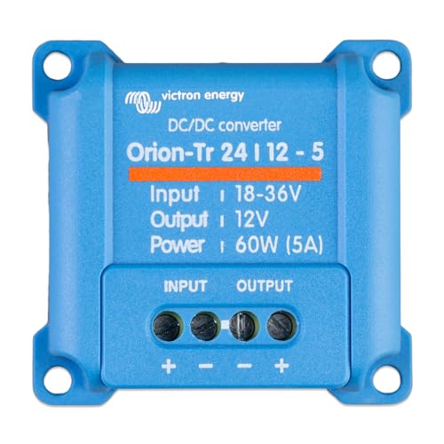 Victron Energy Orion-Tr IP43 24/12-Volt 5 Amp 60-Watt DC/DC Konverter, Nicht isoliert, Einzelhandel von Victron Energy