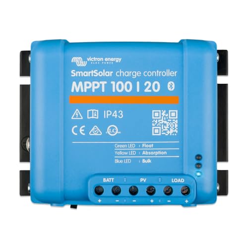 Victron Energy SmartSolar MPPT Laderegler - Laderegler (Bluetooth) - Solar Laderegler - 100V 20 Amp 48-Volt von Victron Energy
