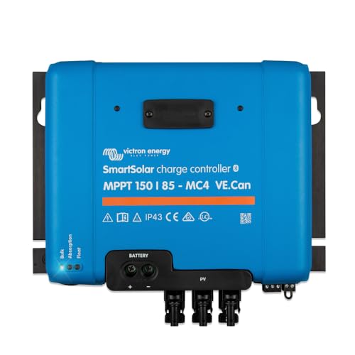 Victron Energy SmartSolar MPPT MC4 kompatibel, VE. Can Laderegler (Bluetooth) - Solar Laderegler - 150V 85 Amp 12/24/36/48-Volt von Victron Energy