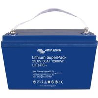 Victron Energy SuperPack BAT524050705 Solarakku 25.6V 50Ah LiFePO 4 (B x H) 330mm x 220mm M6-Schraub von Victron Energy