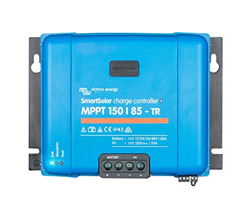 Victron SmartSolar MPPT Solarladeregler 150/85 TR 12V 24V 48V 150V PV Eingang 85A max. Blau Victron SmartSolar MPPT Solarladeregler 150/85 TR 12V 24V 48V 150V PV Eingang 85A max. Blau von Victron Energy