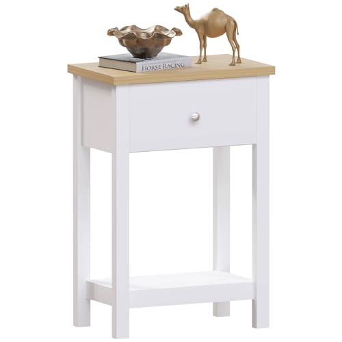 Vida Designs Arlington Konsolentisch mit 1 Schublade Regal Ablage Eingang Flur Beistelltisch Schminktisch MDF Weiß von Vida Designs
