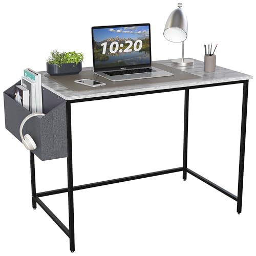 Vida Designs Brooklyn 120 cm großer Computertisch mit Stauraum Home Office Schreibtisch Moderner Industrie-Stil PC-Tisch (grau) von Vida Designs