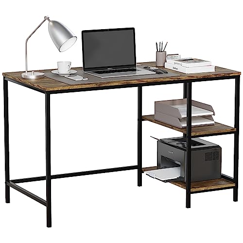 Vida Designs Brooklyn Schreibtisch, Dunkles Holz, 2 Shelves von Vida Designs