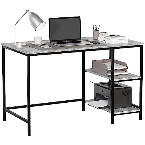Vida Designs Brooklyn Schreibtisch, grau, 2 Shelves von Vida Designs