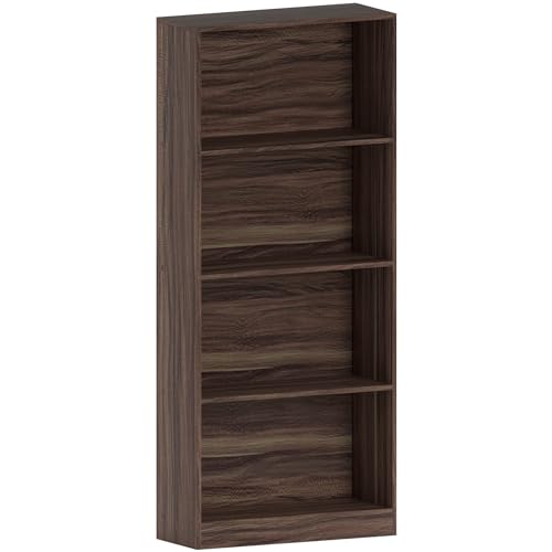 Vida Designs Cambridge, Walnussholz, 4 Ebenen, Bücherregal Display, Regal, Holz, für Wohnzimmer, H 140 x W 60 x D 61 cm von Vida Designs