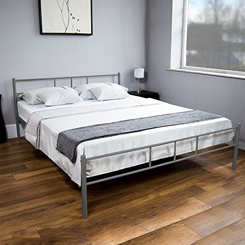 Vida Designs Dorset UK Doppelbett, ca. 135 x 190 cm, Silber Vida Designs Dorset UK Doppelbett, ca. 135 x 190 cm, Silber von Vida Designs