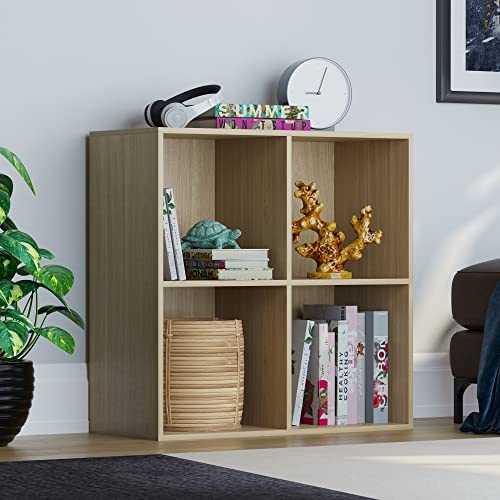 Vida Designs Durham Cube Bücherregal Aufbewahrung Organizer Wohnzimmer Bücherregal Home Office Möbel (4 Würfel, Eiche) von Vida Designs