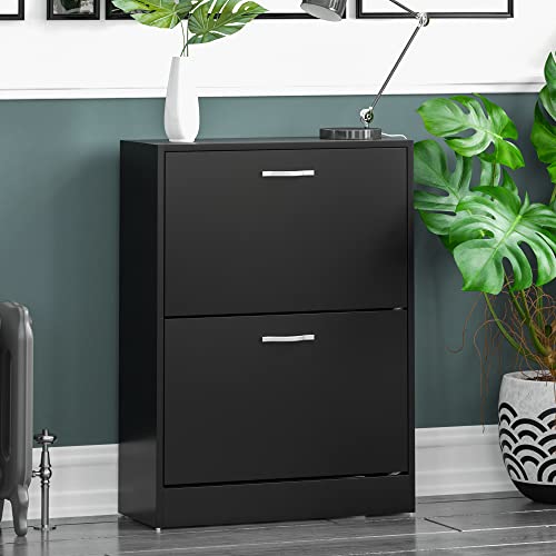 Vida Designs Home Discount mit 2 Schubladen zur Aufbewahrung Ausziehen Hölzern Möbelstück Schwarz von Vida Designs