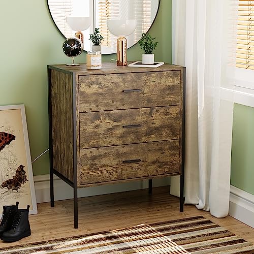 Vida Designs Kommode, Holzwerkstoff, Dunkles Holz, 3 Drawer von Vida Designs