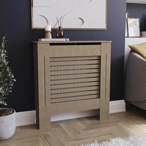 Vida Designs Milton Heizkörper-Abdeckung, moderner, unbehandelter, unlackierter Schrank aus mitteldichter Faser-Platte, klein von Vida Designs