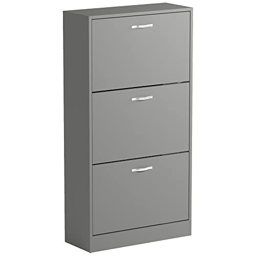 Vida Designs Schuhschrank, Holz Aluminium, Grau, Furniture Set von Vida Designs