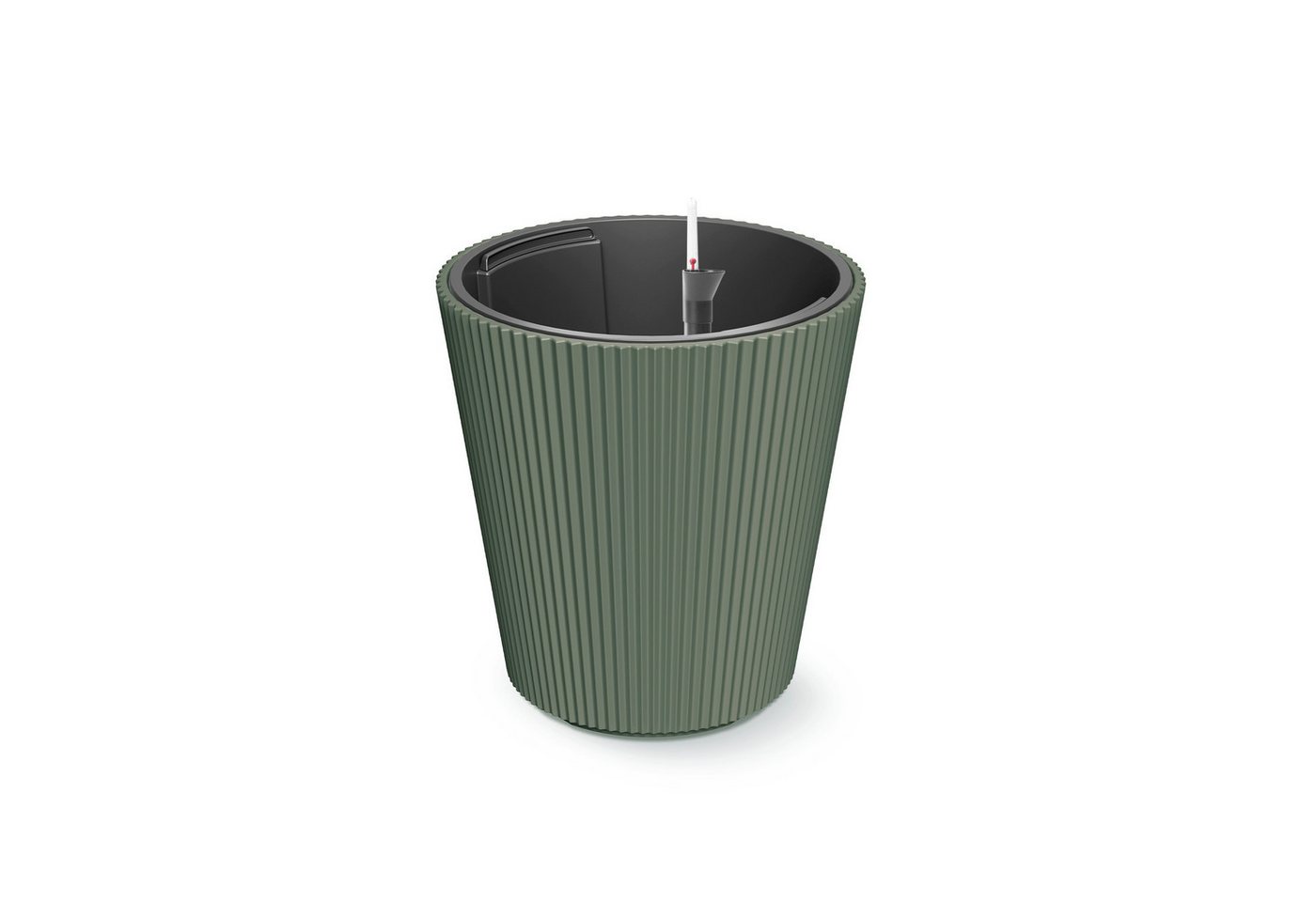 VidaAtHome.de Blumentopf Design-Pflanztopf BRYA ø 30er mit Bewässerungseinsatz, In modernem Rillendesign, mit Bewässerungseinsatz VidaAtHome.de Blumentopf Design-Pflanztopf BRYA ø 30er mit Bewässerungseinsatz, In modernem Rillendesign, mit Bewässerungseinsatz von VidaAtHome.de