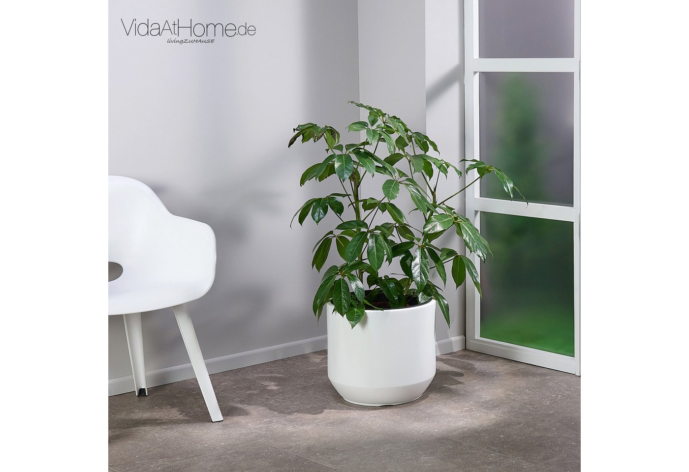 VidaAtHome.de Blumentopf Pflanzgefäß HERA ø 40er, Pflanztopf mit Pflanzeinsatz in modernem Design VidaAtHome.de Blumentopf Pflanzgefäß HERA ø 40er, Pflanztopf mit Pflanzeinsatz in modernem Design von VidaAtHome.de