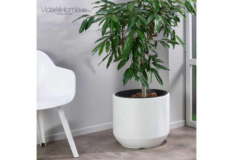 VidaAtHome.de Blumentopf Pflanzgefäß HERA ø 47er, Pflanztopf mit Pflanzeinsatz in modernem Design von VidaAtHome.de