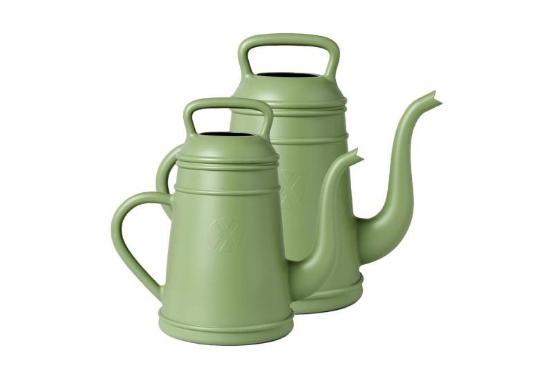 VidaAtHome.de Gießkanne CAPI Gießkannen-Set LUNGO 8L & 12L (Spar-Set, 1x Gießkanne LUNGO 8L, 1x Gießkanne LUNGO 12L), Zwei echte Hingucker, besonderes Design, praktisch und stylisch von VidaAtHome.de