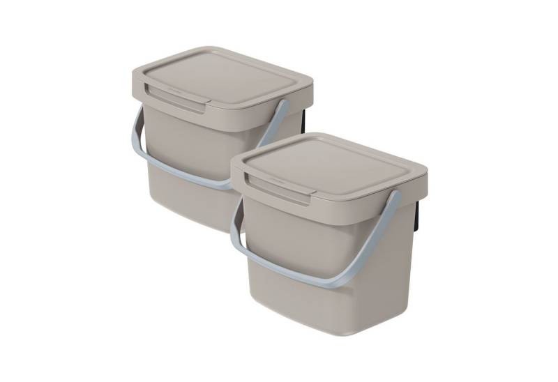 VidaAtHome.de Mülleimer Q-SYSTEMA Abfalleimer-Set 2 x 3 Liter von VidaAtHome.de