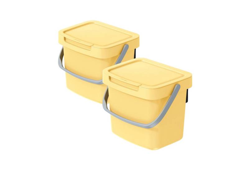 VidaAtHome.de Mülleimer Q-SYSTEMA Abfalleimer-Set 2 x 3 Liter von VidaAtHome.de