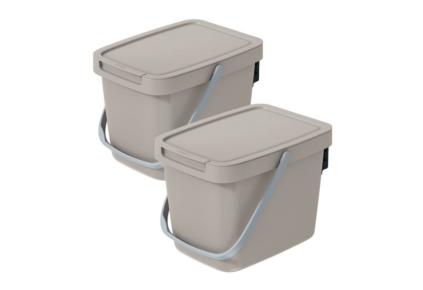 VidaAtHome.de Mülleimer Q-SYSTEMA Abfalleimer-Set 2 x 6 Liter VidaAtHome.de Mülleimer Q-SYSTEMA Abfalleimer-Set 2 x 6 Liter von VidaAtHome.de