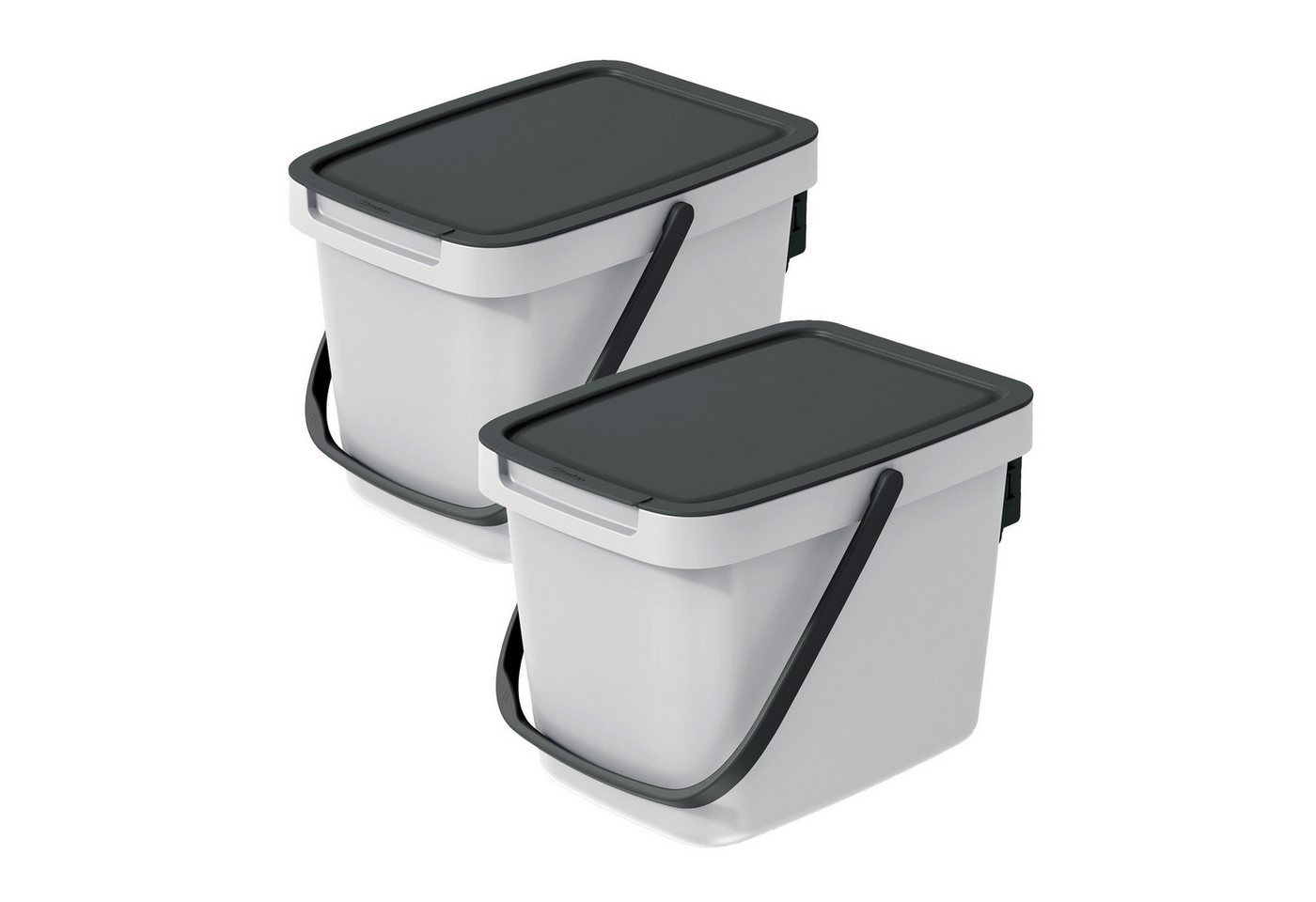 VidaAtHome.de Mülleimer Q-SYSTEMA Abfalleimer-Set 2 x 6 Liter VidaAtHome.de Mülleimer Q-SYSTEMA Abfalleimer-Set 2 x 6 Liter von VidaAtHome.de