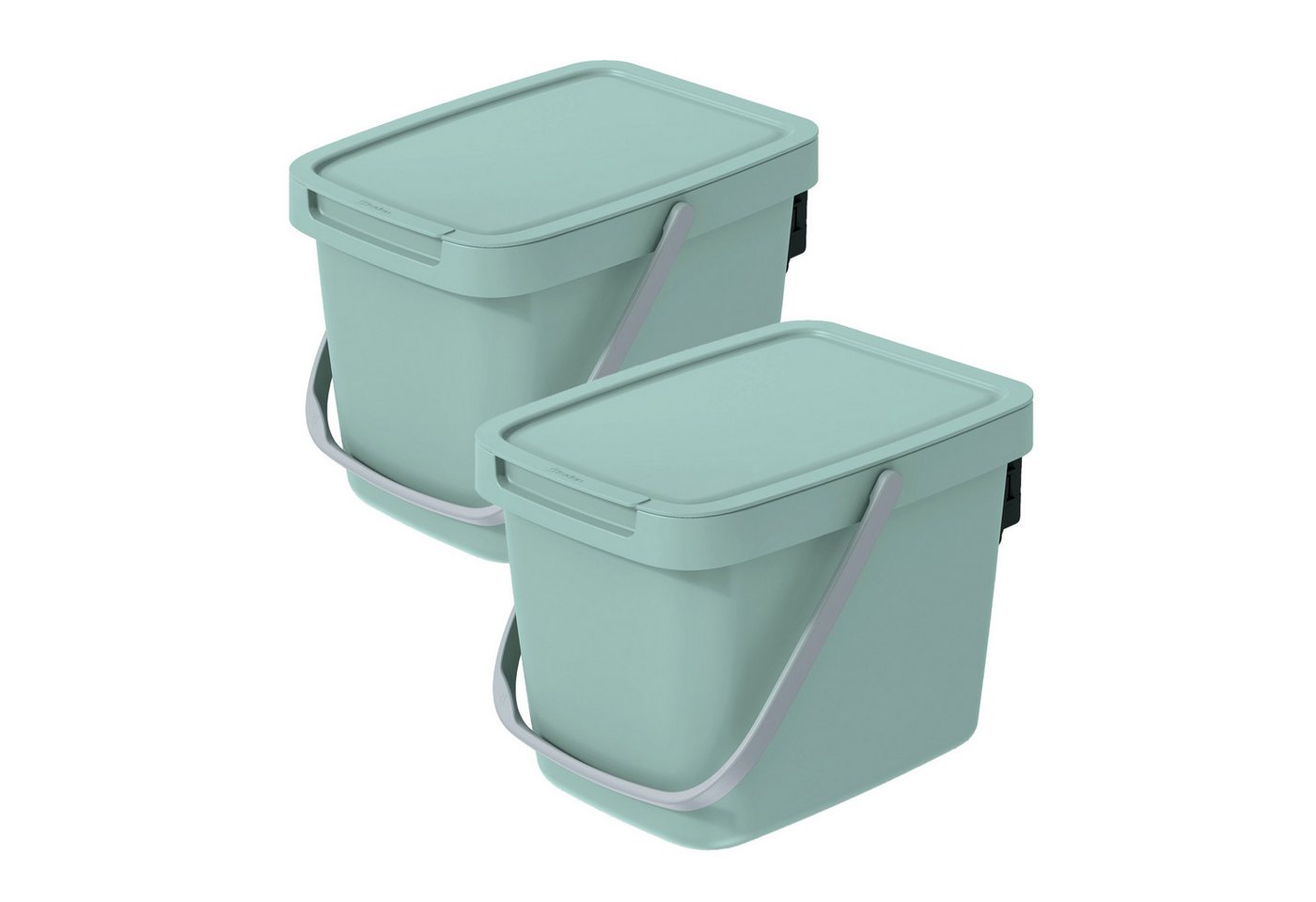 VidaAtHome.de Mülleimer Q-SYSTEMA Abfalleimer-Set 2 x 6 Liter VidaAtHome.de Mülleimer Q-SYSTEMA Abfalleimer-Set 2 x 6 Liter von VidaAtHome.de