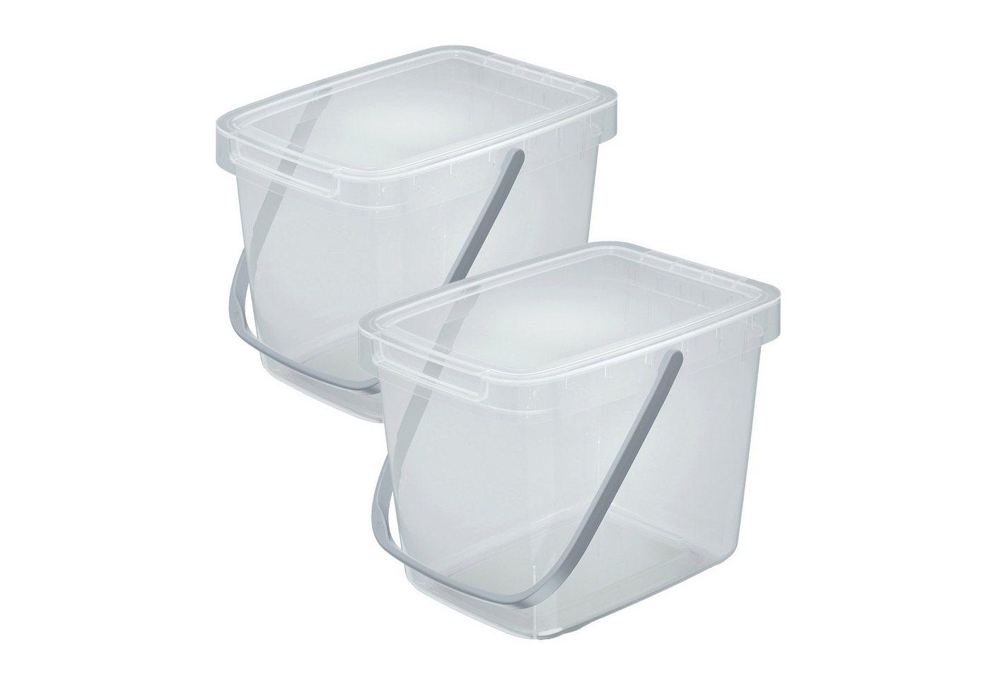 VidaAtHome.de Mülleimer Q-SYSTEMA Abfalleimer-Set 2 x 6 Liter VidaAtHome.de Mülleimer Q-SYSTEMA Abfalleimer-Set 2 x 6 Liter von VidaAtHome.de