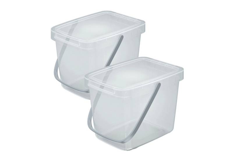 VidaAtHome.de Mülleimer Q-SYSTEMA Abfalleimer-Set 2 x 6 Liter von VidaAtHome.de