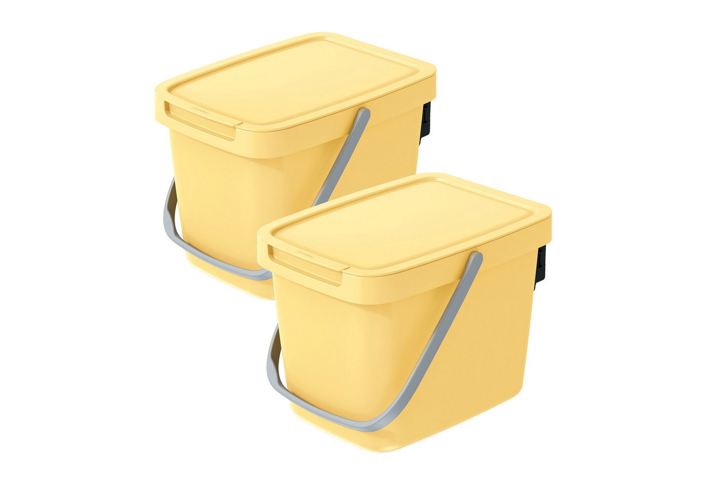 VidaAtHome.de Mülleimer Q-SYSTEMA Abfalleimer-Set 2 x 6 Liter VidaAtHome.de Mülleimer Q-SYSTEMA Abfalleimer-Set 2 x 6 Liter von VidaAtHome.de