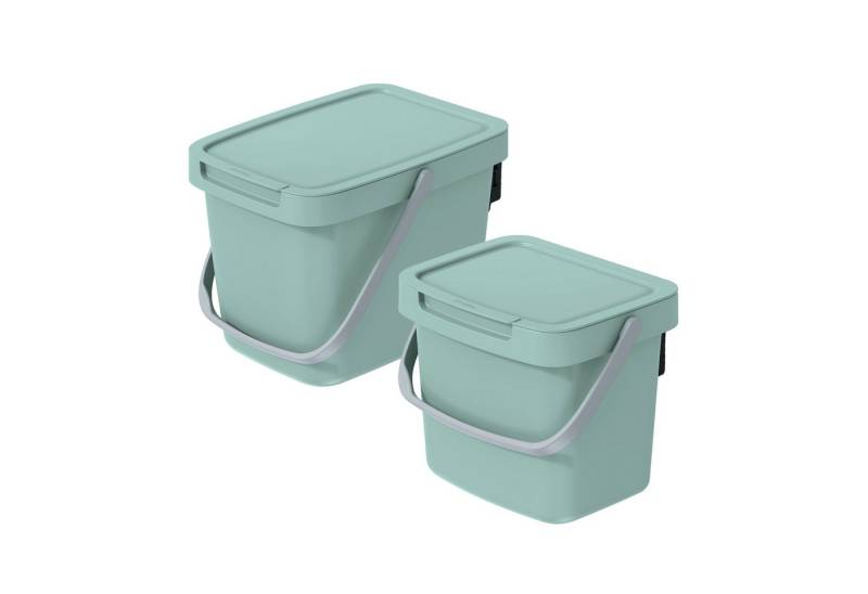VidaAtHome.de Mülleimer Q-SYSTEMA Abfalleimer-Set 3 Liter + 6 Liter von VidaAtHome.de