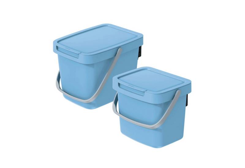 VidaAtHome.de Mülleimer Q-SYSTEMA Abfalleimer-Set 3 Liter + 6 Liter von VidaAtHome.de